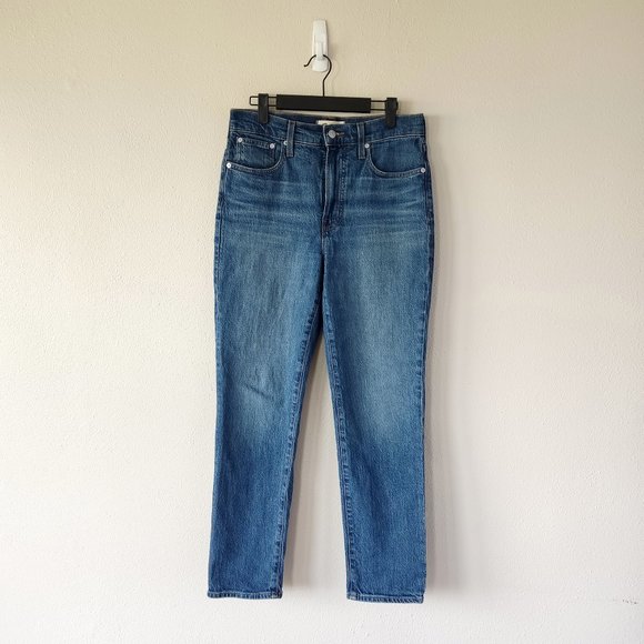 Madewell Denim - Madewell the perfect vintage jean dark stonewashed denim jeans high rise size 27